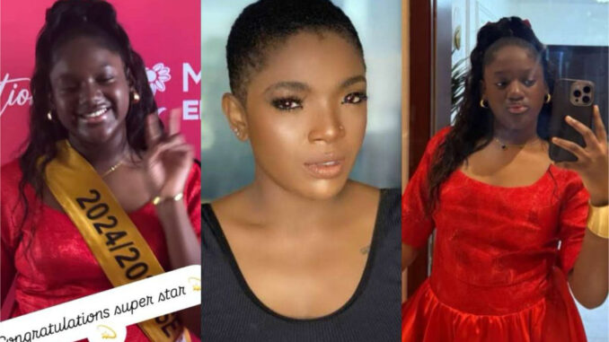 Annie idibia and daughter